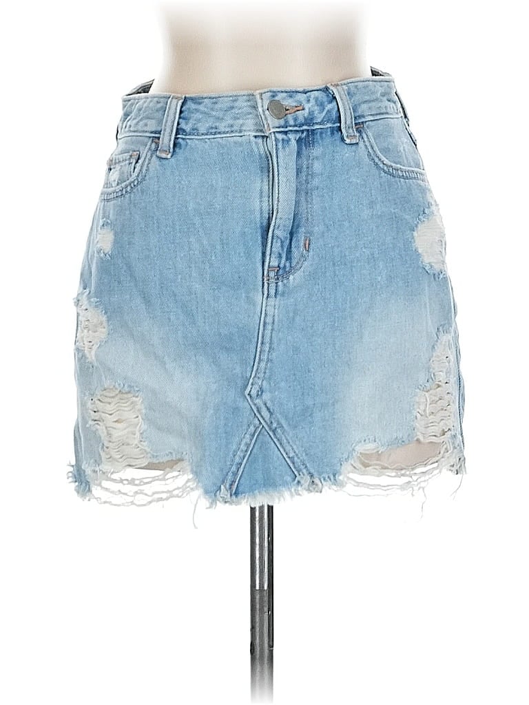 Click to view more detailed imagery on our partner's website Pre-owned Hollister Denim Skirt In Blue