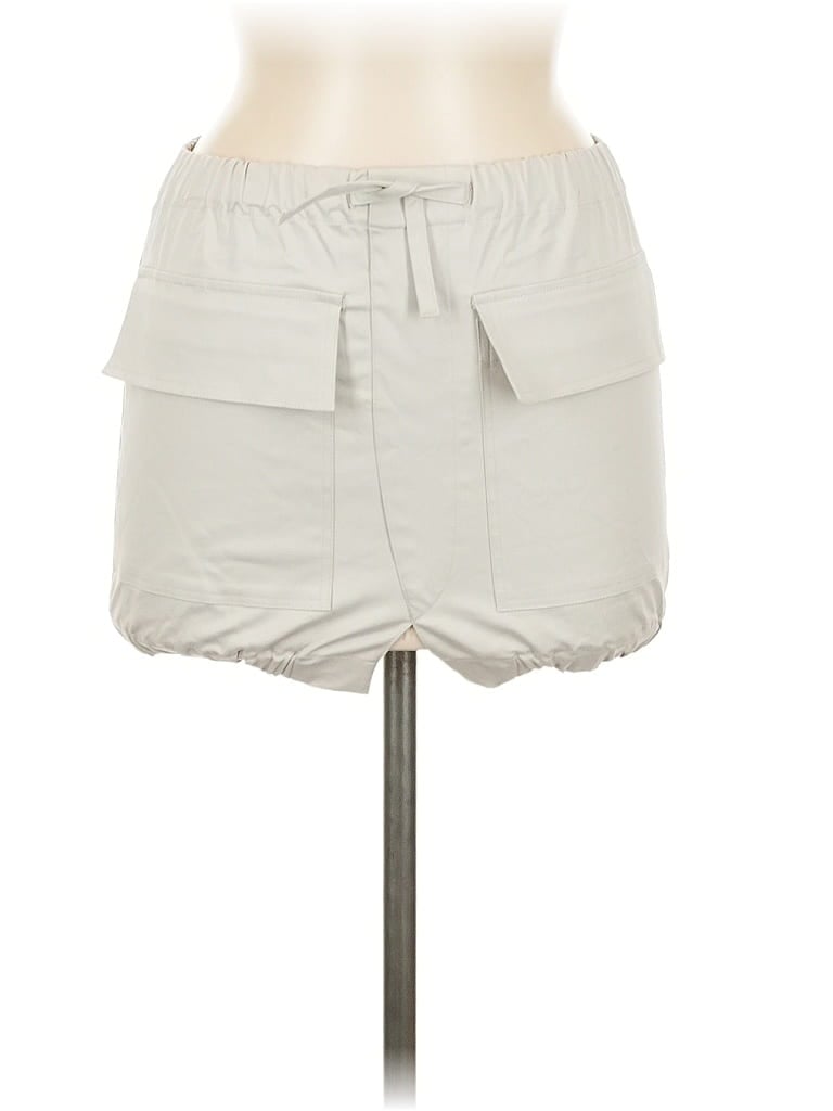 Zara Casual Skirt In White