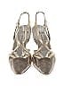 Via Spiga Metallic Gold Gray Heels Size 8 1/2 - photo 2