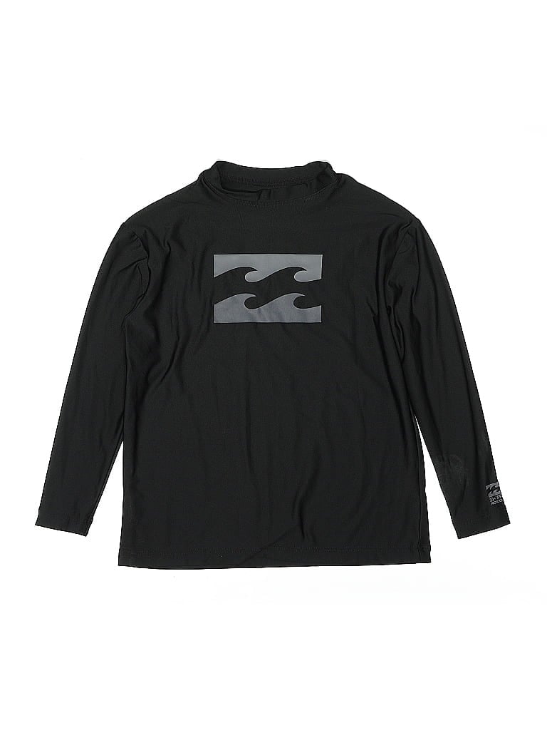 Pre-owned Billabong Kids' Long Sleeve Turtleneck In Black