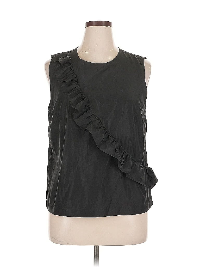 Pre-owned J.crew Factory Store Sleeveless Blouse In Black