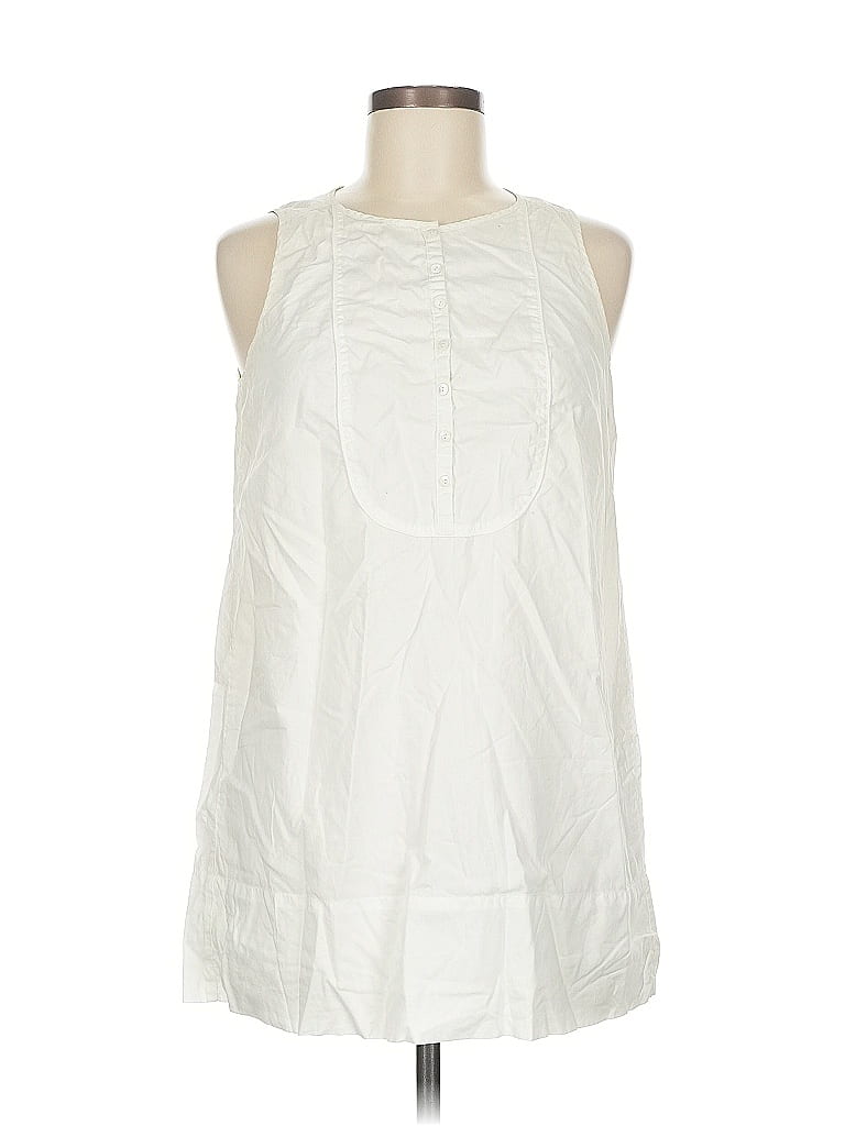 Pre-owned Gap Sleeveless Blouse In White