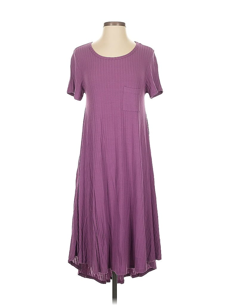 Pre-owned Lularoe Casual Dress In Purple