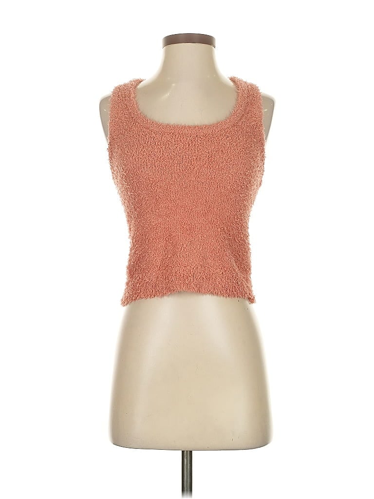 Pre-owned Aerie Tank Top Orange Strapless Neckline Tops