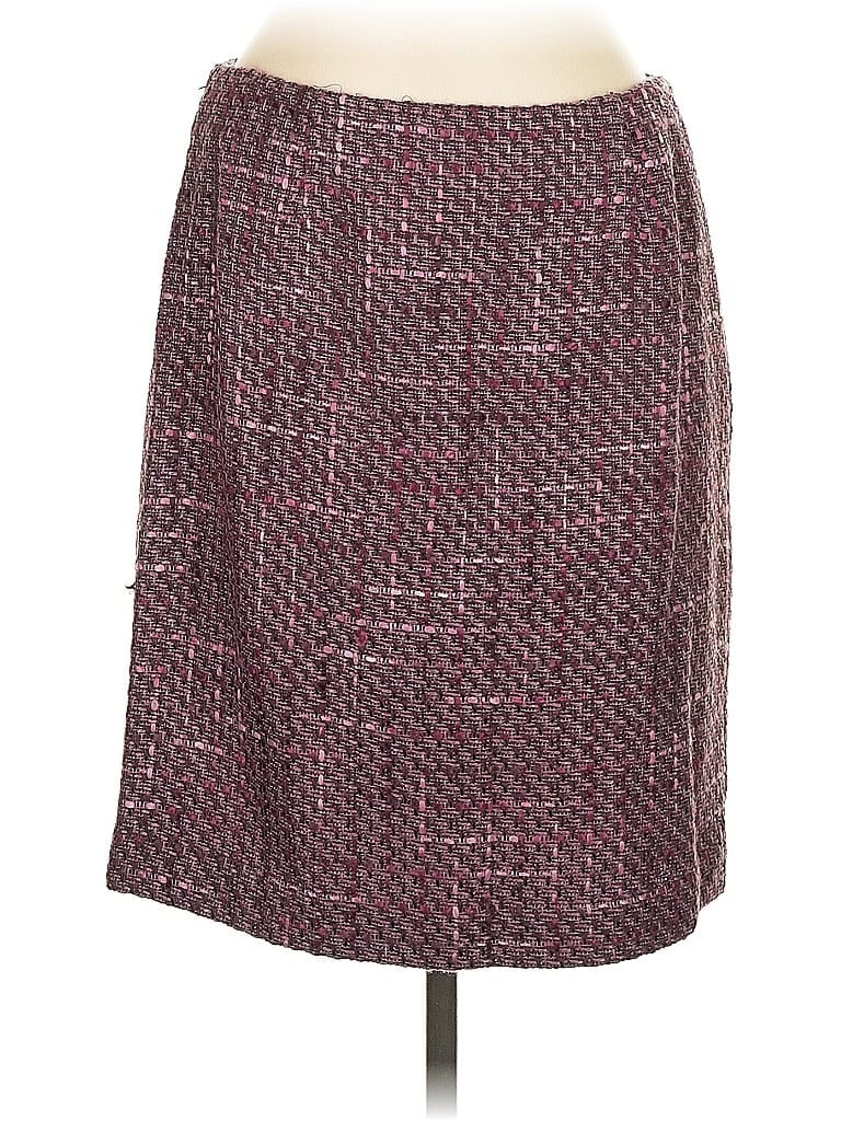 Pre-owned Bandolino Casual Skirt In Burgundy