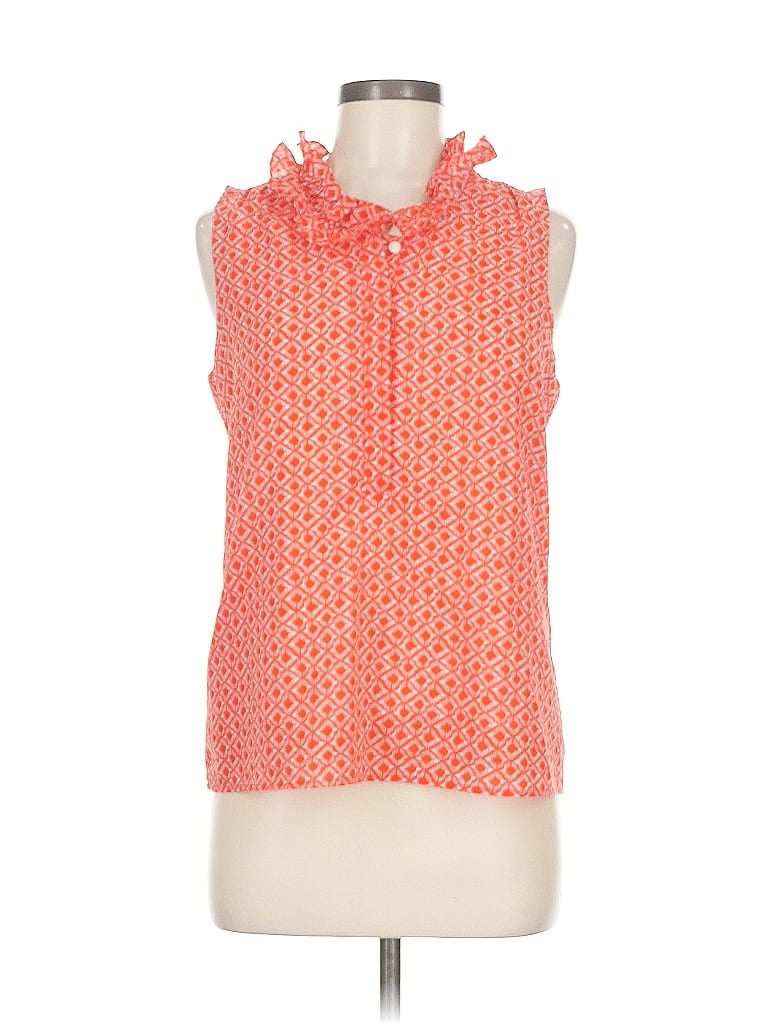 Pre-owned J.crew Factory Store Sleeveless Blouse In Orange
