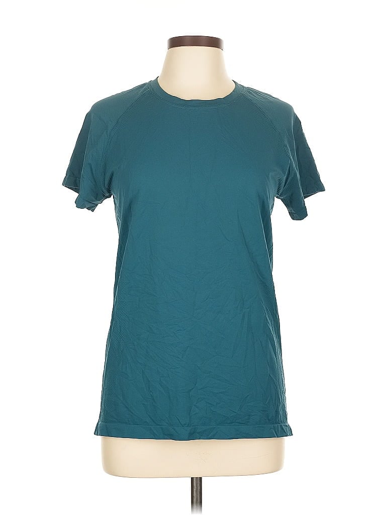 Pre-owned Crz Yoga Short Sleeve T-shirt In Blue