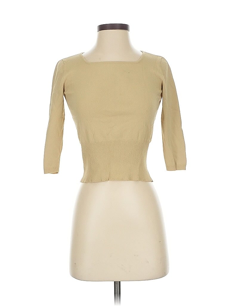 Pre-owned Talbots 3/4 Sleeve T-shirt In Brown