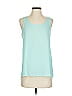 Express 100% Polyester Teal Tank Top Size S - photo 1