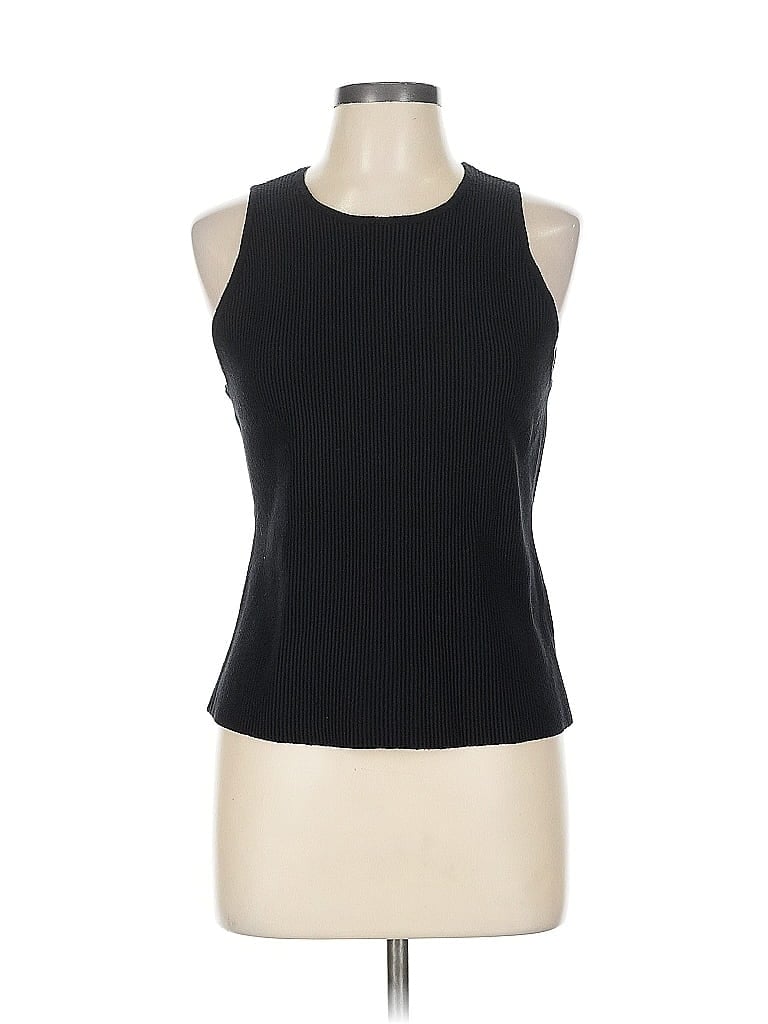Pre-owned Bar Iii Sleeveless Top Black Halter Neckline Tops