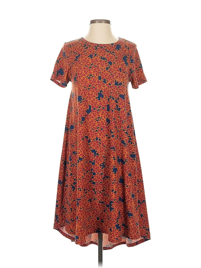 Pre-owned Lularoe Casual Dress In Orange