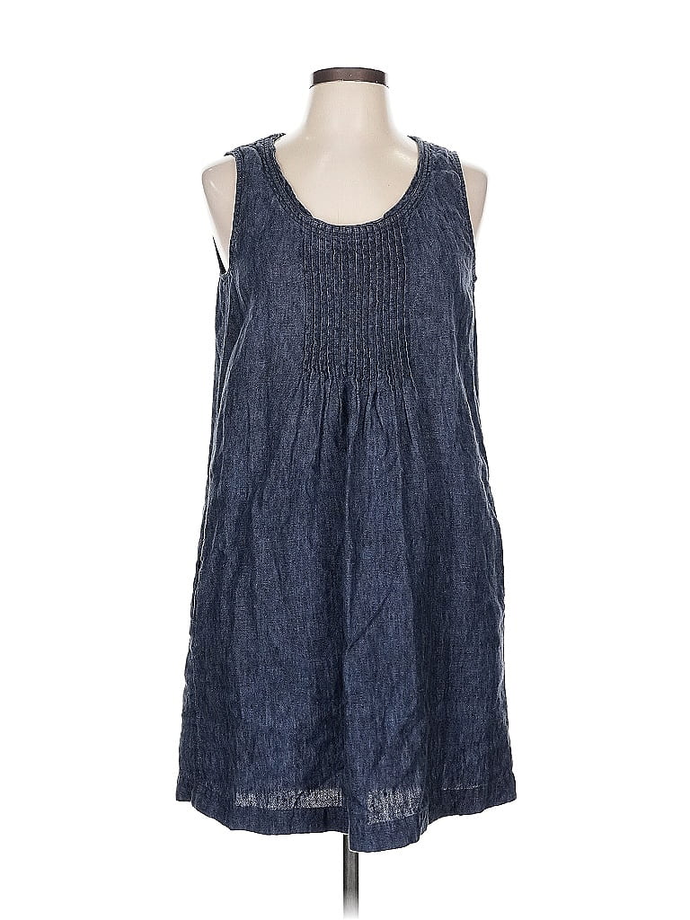 Pre-owned Garnet Hill Casual Dress In Blue