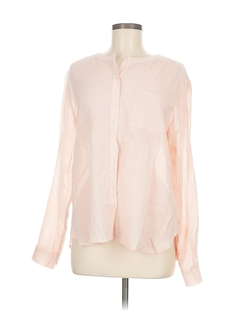 Pre-owned Vince Camuto Long Sleeve Blouse In Pink