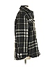 H&M 100% Polyester Plaid Gray Coat Size XS - photo 4