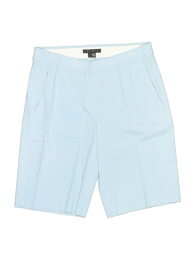 Pre-owned Theory Shorts In Blue