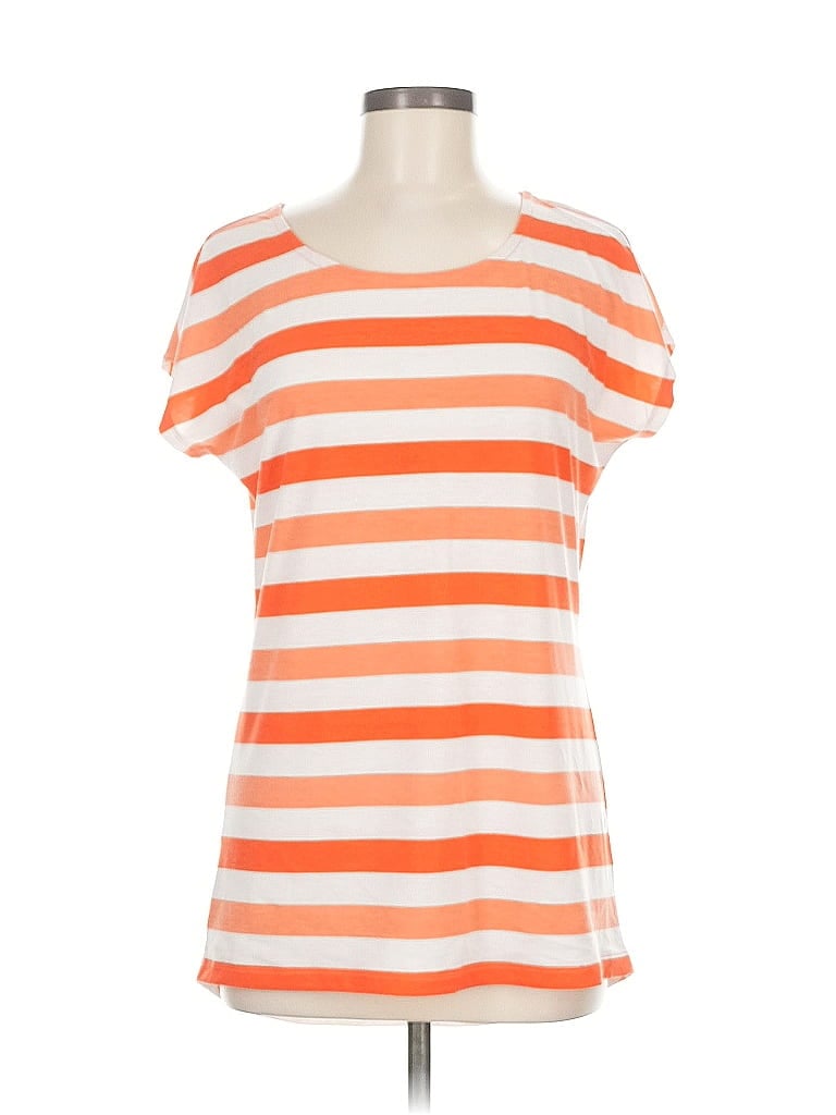 Click to view more detailed imagery on our partner's website Pre-owned Bobbie Brooks Short Sleeve Top Orange Scoop Neck Tops