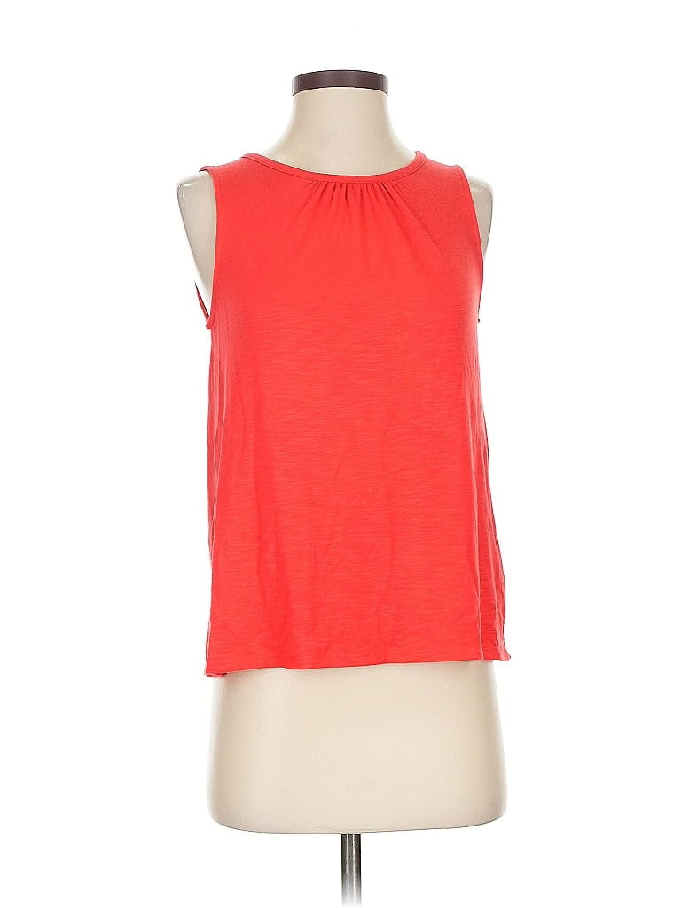 Pre-owned J.crew Factory Store Sleeveless T-shirt In Red