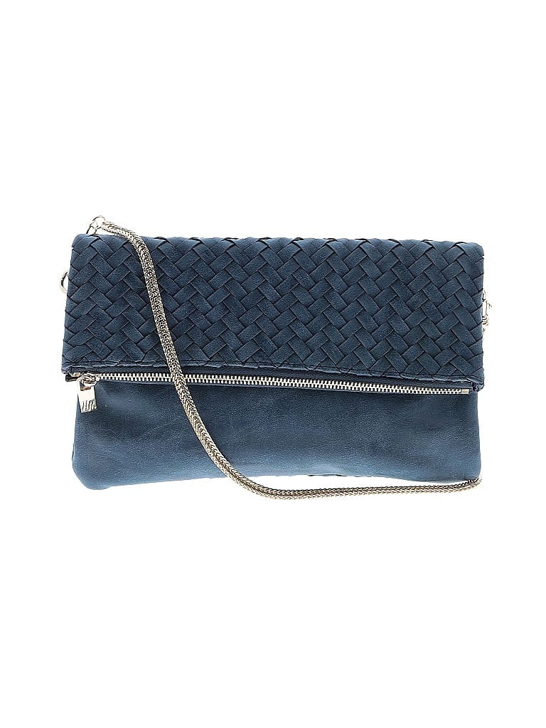 Pre-owned Neiman Marcus Leather Crossbody Bag In Blue