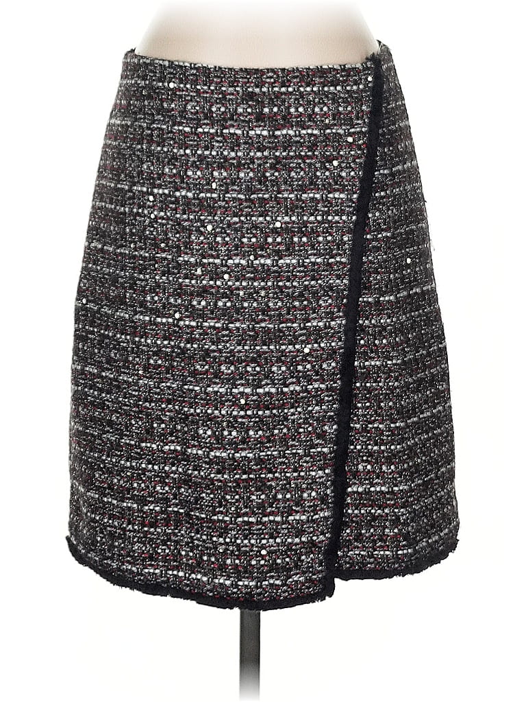 Pre-owned Ann Taylor Loft Formal Skirt In Gray