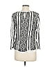 J.Crew Collection 100% Polyester Floral Paisley Gray 3/4 Sleeve Blouse Size 6 - photo 2