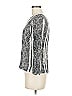 J.Crew Collection 100% Polyester Floral Paisley Gray 3/4 Sleeve Blouse Size 6 - photo 5