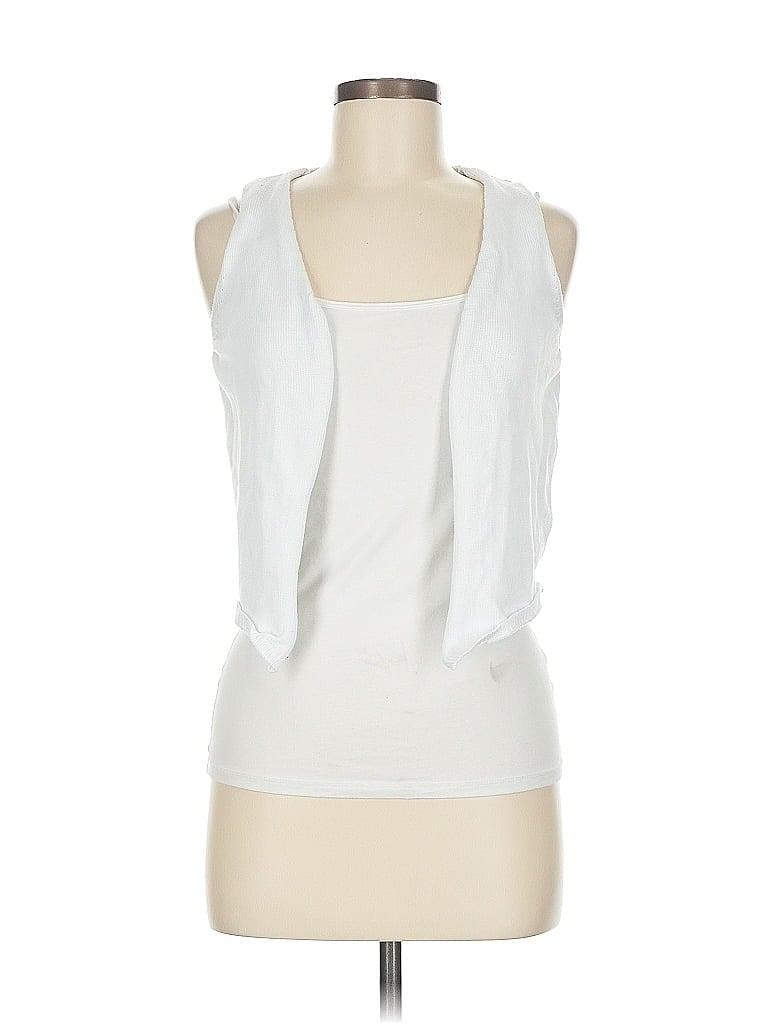 Pre-owned Unbranded Cardigan Sweater In White