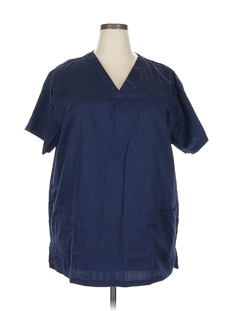 ASSORTED BRANDS Pre-owned Short Sleeve Blouse In Blue