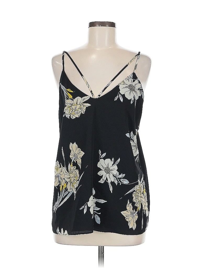 Pre-owned Nine Britton Sleeveless Top Black Halter Neckline Tops