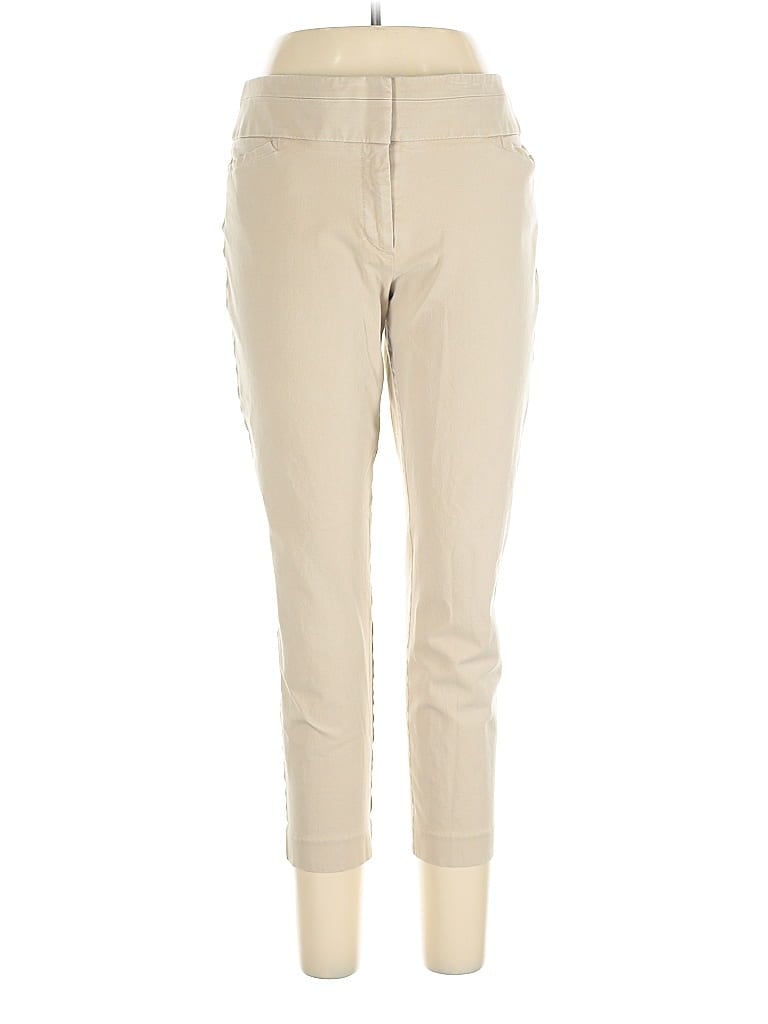 Pre-owned Ann Taylor Loft Khaki Pant In White