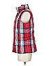 Lands' End 100% Polyester Plaid Red Vest Size M (petite) - photo 5