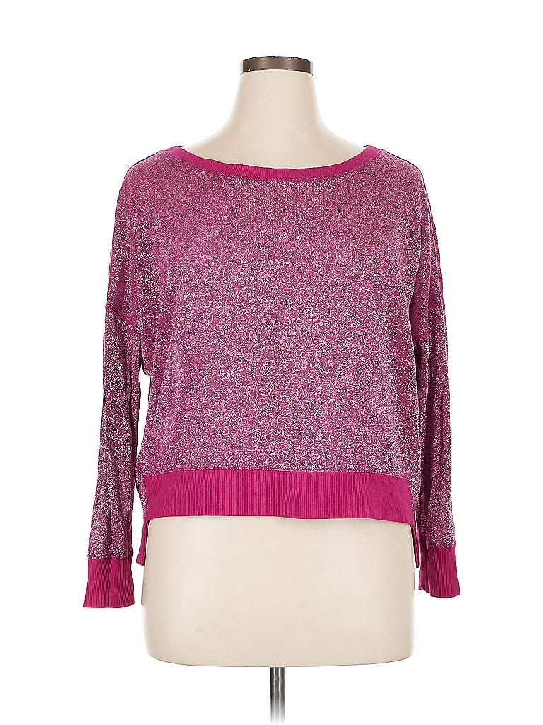 Pre-owned A.n.a. A New Approach Pullover Sweater In Pink