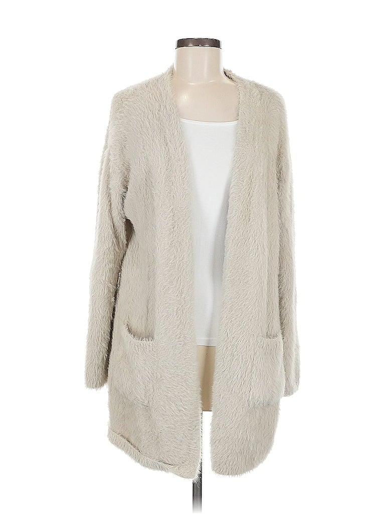 Pre-owned Fab'rik Cardigan Sweater In White