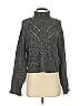 LINE Tweed Gray Turtleneck Sweater Size S - photo 1