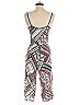 BCBGeneration 100% Rayon Graphic Ivory Jumpsuit Size XS - photo 2