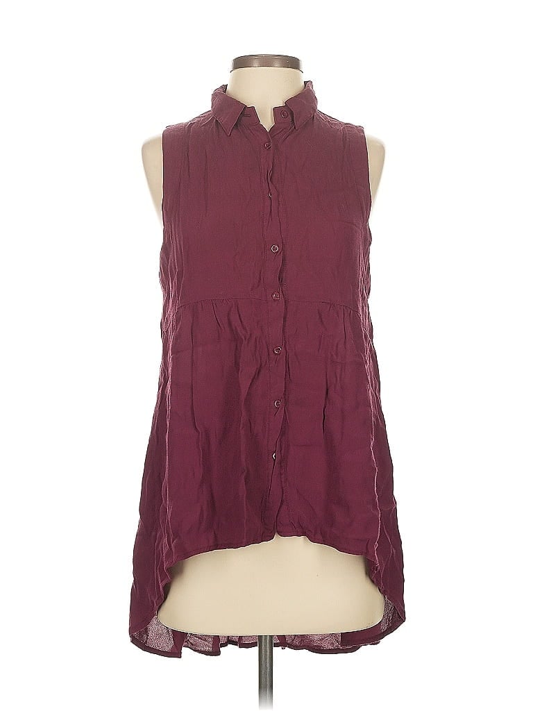 Pre-owned Millau Casual Dress In Burgundy