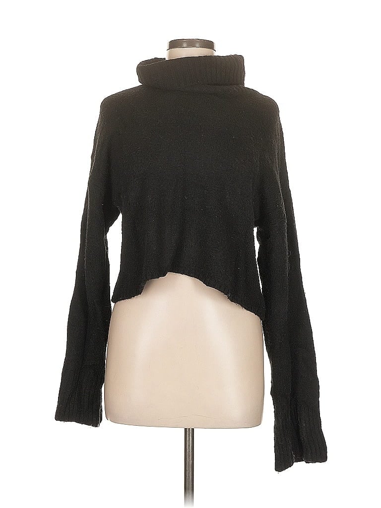 Pre-owned Z Supply Turtleneck Sweater In Black