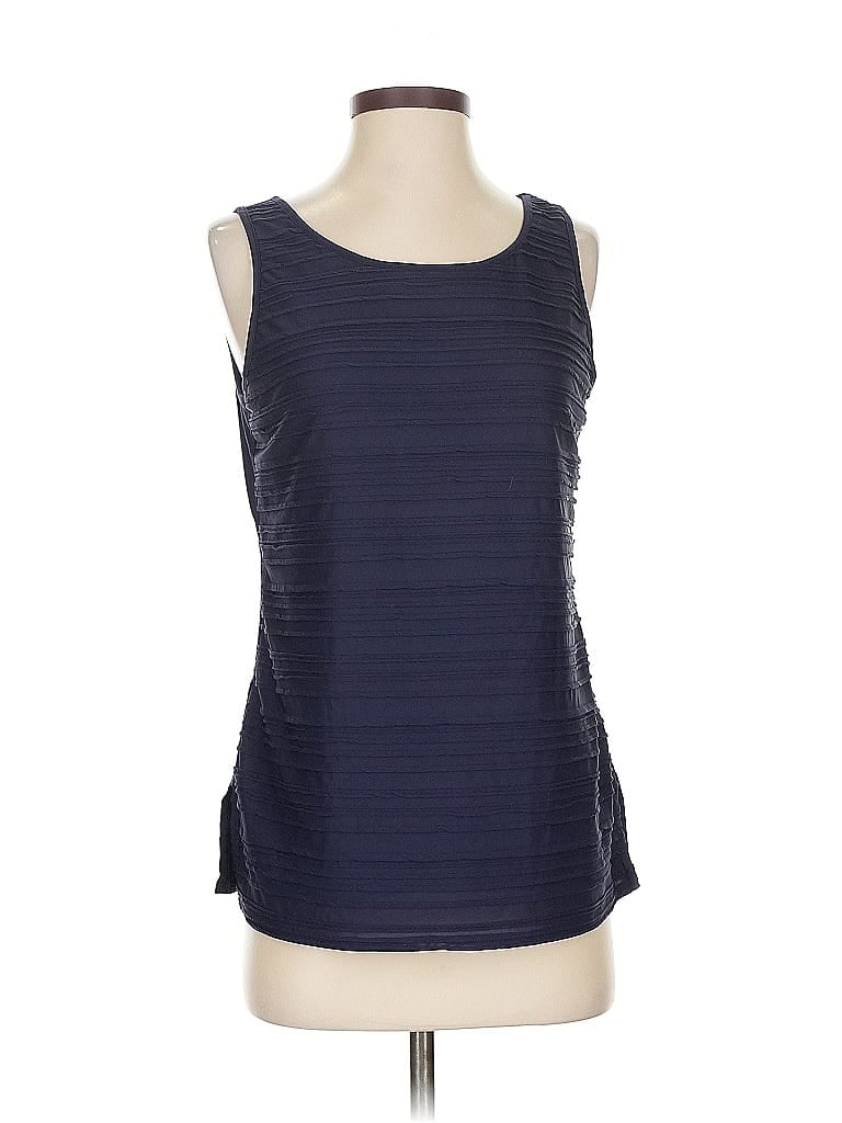 Pre-owned Ann Taylor Factory Tank Top Gray Square Neckline Tops