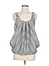 H&M 100% Polyester Black Sleeveless Top Size 6 - photo 1