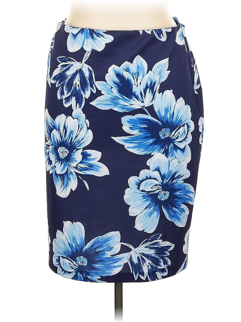 Click to view more detailed imagery on our partner's website Pre-owned Roz & Ali Casual Skirt In Blue