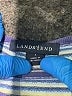 Lands' End 100% Baumwolle Stripes Blue Dress Size 7 - photo 3