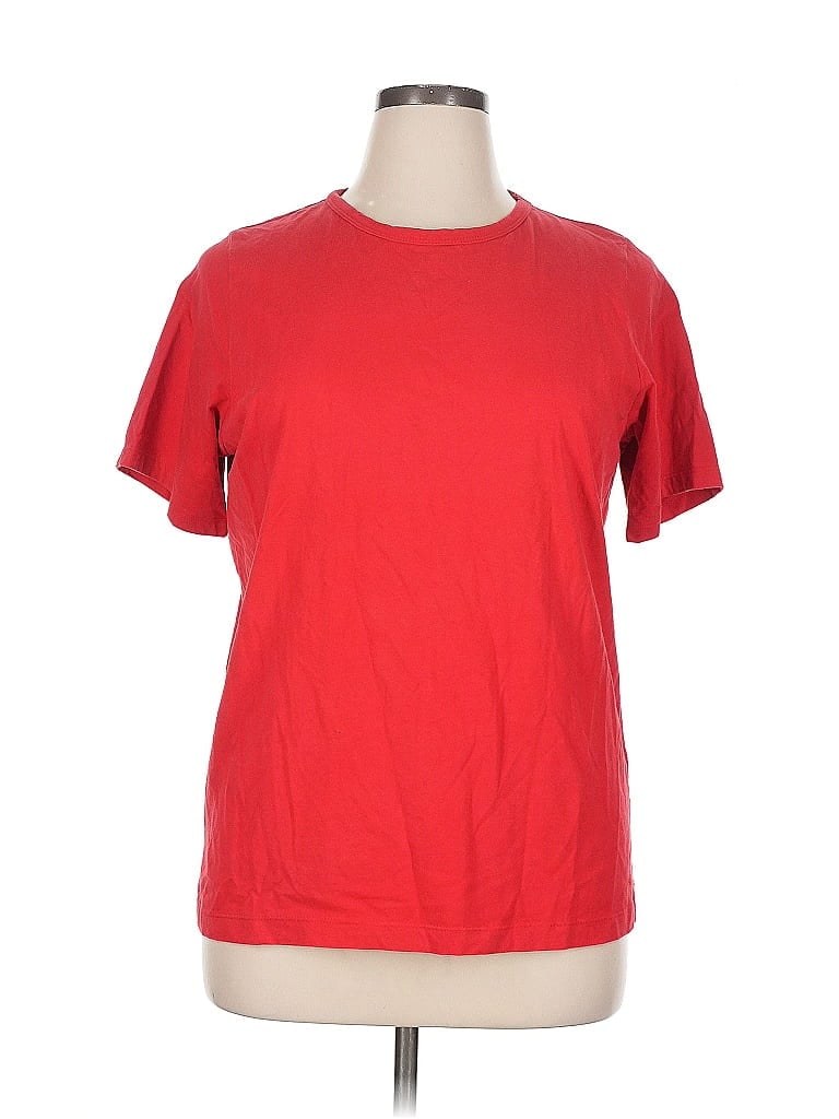 Pre-owned Jones New York Sport Short Sleeve T-shirt In Red