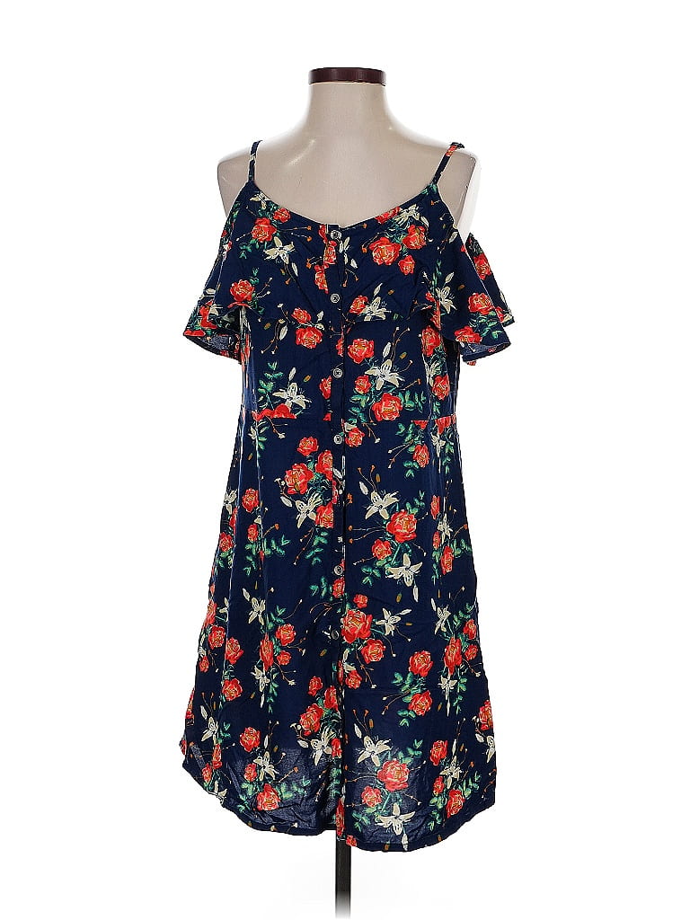 Pre-owned Roxy Casual Dress In Blue