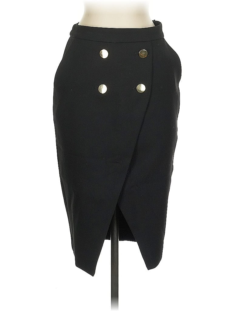 Pre-owned Zara Basic Formal Skirt In Black