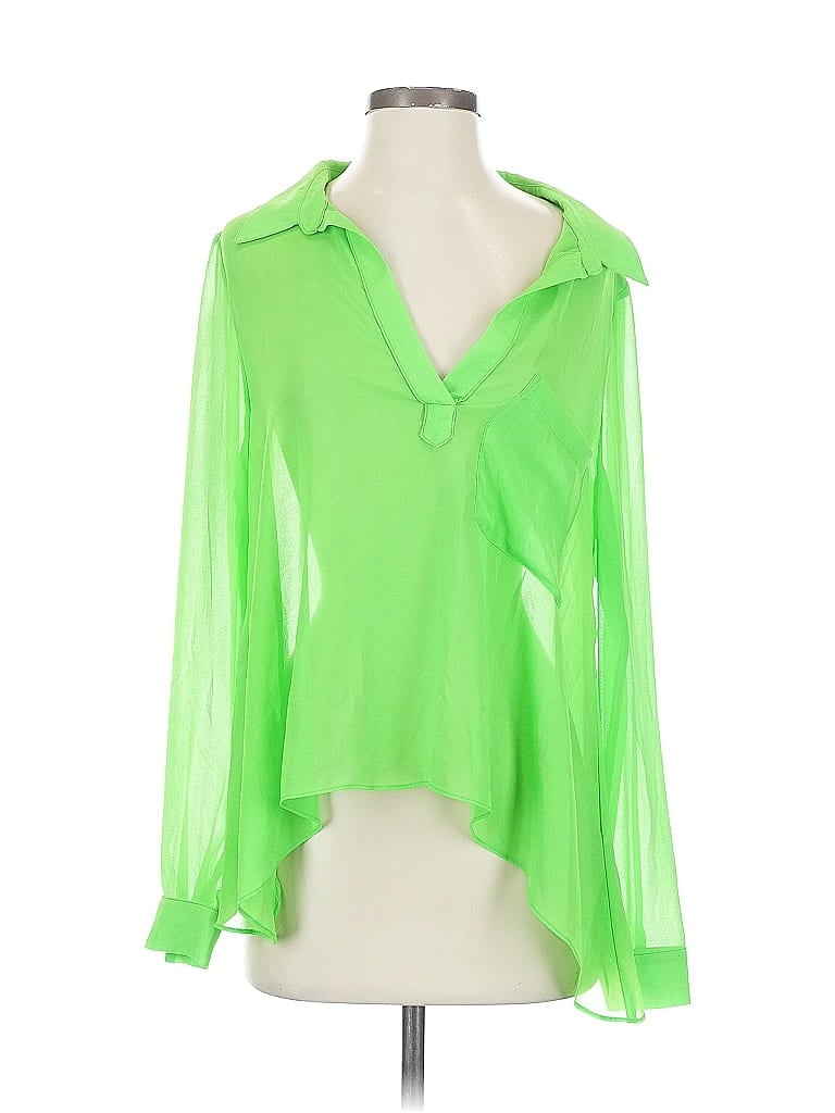 RORY BECA Pre-owned Long Sleeve Blouse In Green