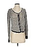RACHEL Rachel Roy Tweed Silver Cardigan Size S - photo 1