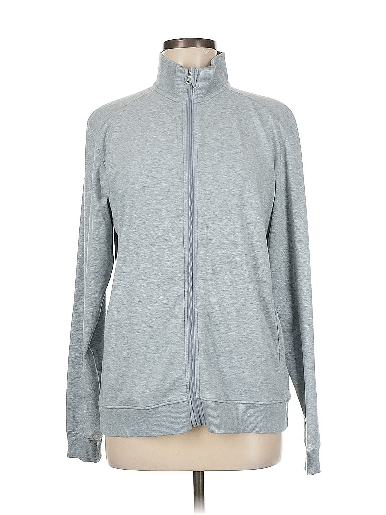 Pre-owned Tasc Track Jacket In Gray