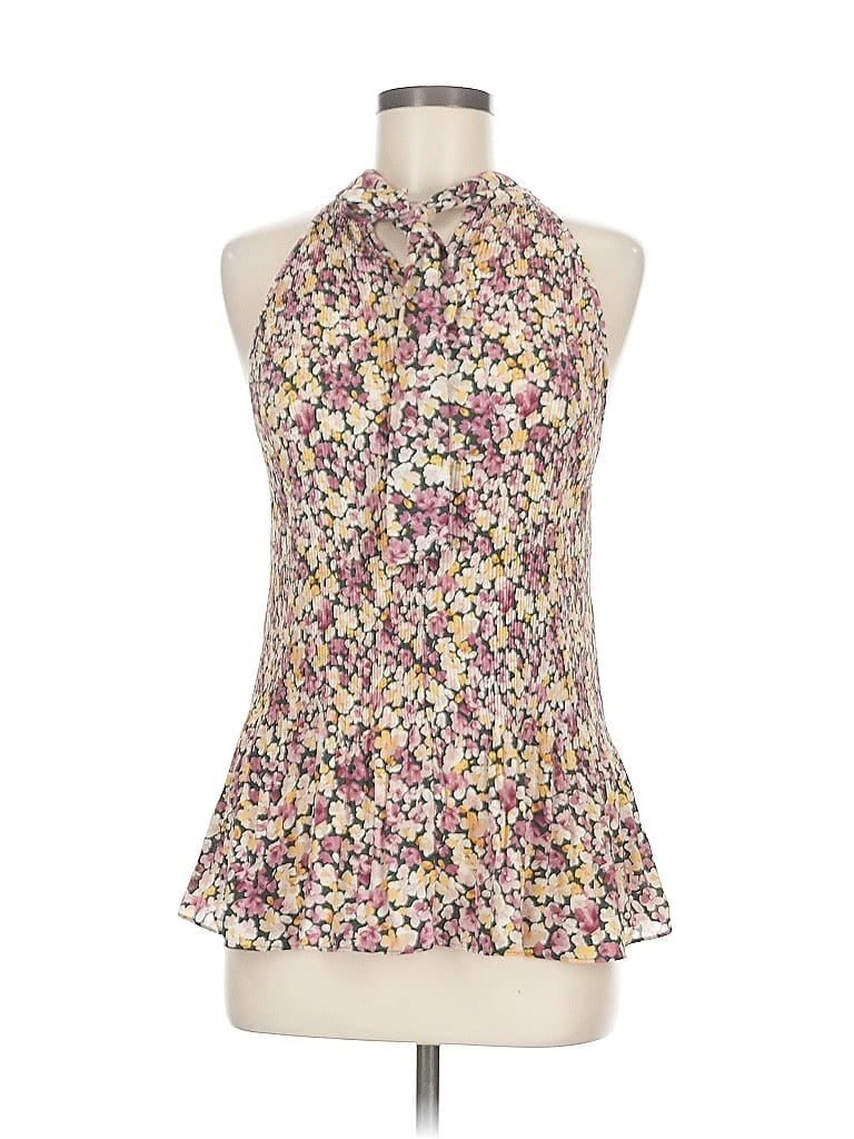 Pre-owned Pleione Sleeveless Blouse In White