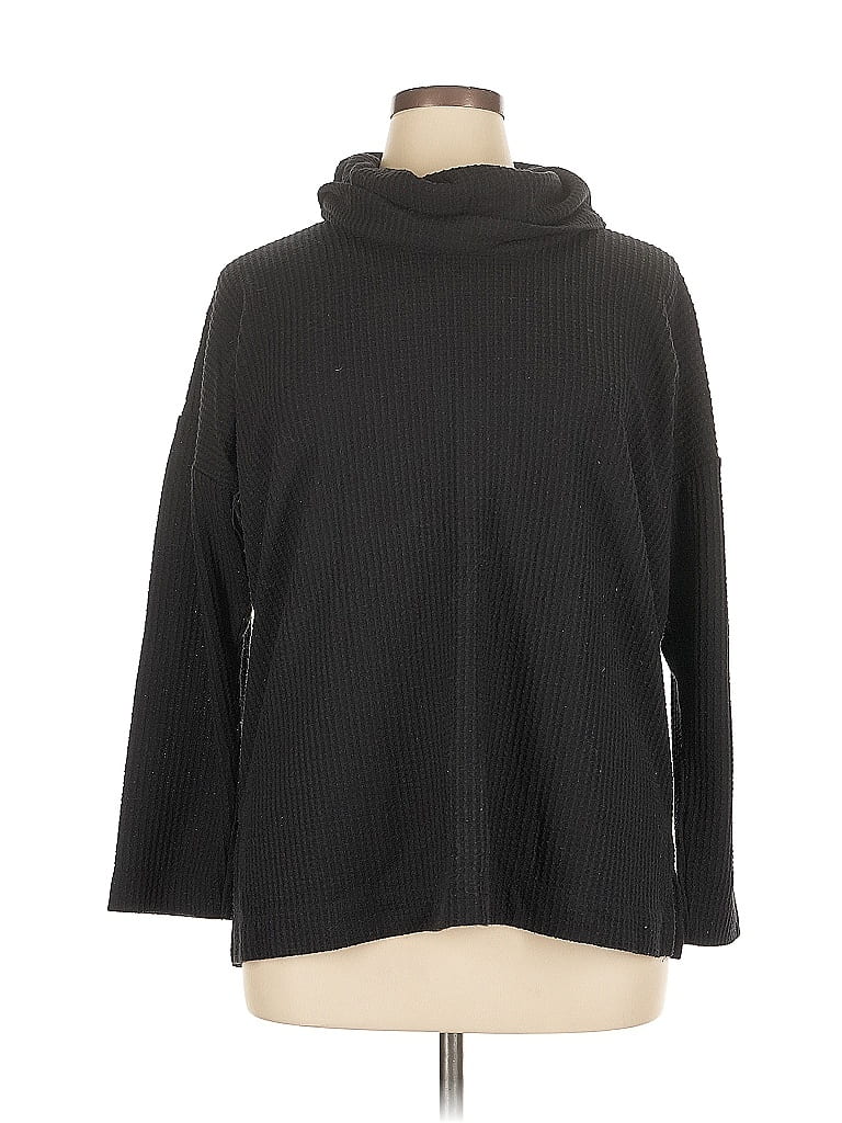 Pre-owned Ann Taylor Loft Turtleneck Sweater In Black