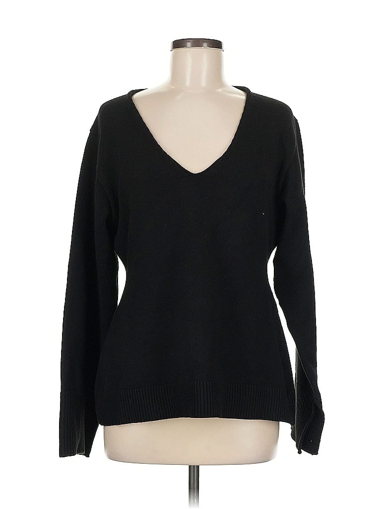 Pre-owned H&m Pullover Sweater In Black