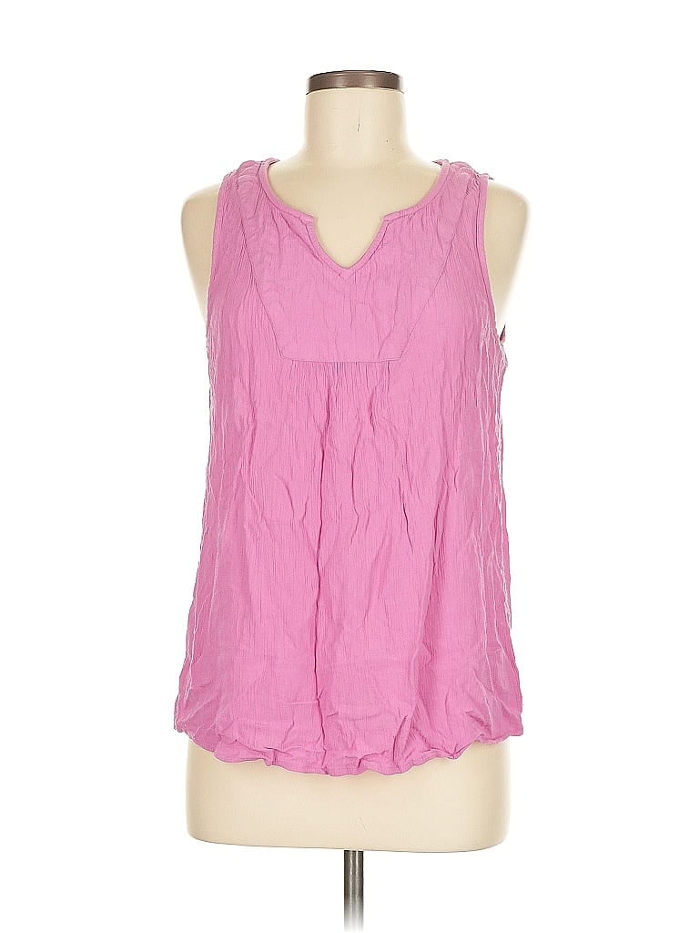 Pre-owned Sonoma Goods For Life Tank Top Pink Halter Neckline Tops
